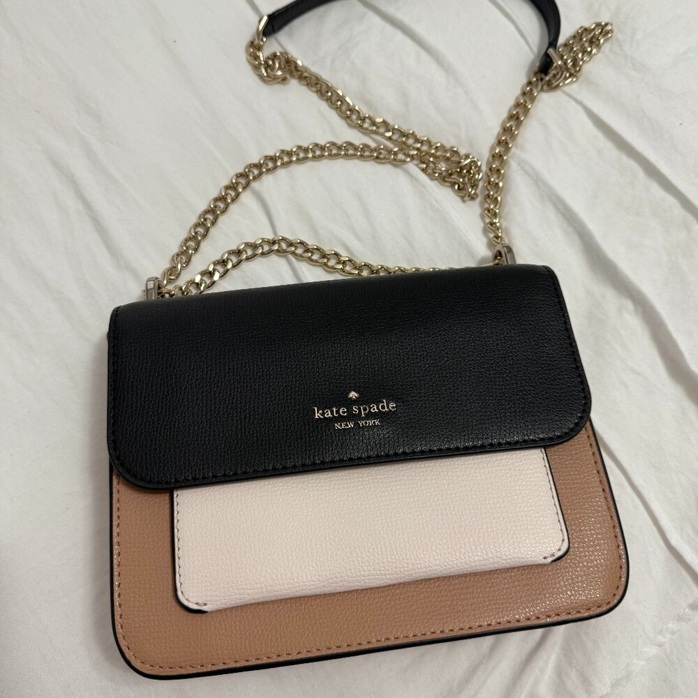 Kate Spade Black & Tan Crossbody Bag